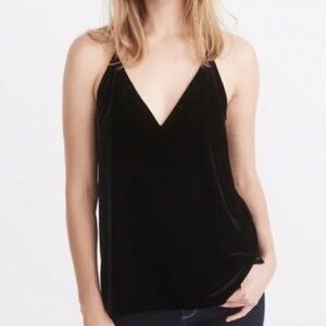 ABERCROMBIE & FITCH Black Velvet Cami